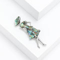 Alloy Shell Girl Brooch Pin For Suits And Cardigans view 3