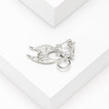 Alloy Abalone Shell Cat Brooch Pin For Women's Apparel Decoration view 4