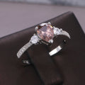 Fashion Brown Teardrop Ladies Ring Classic European Style Hand Jewelry view 3