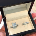 Classic Women's Zircon Engagement Ring Proposal Couple Ring Fashion Jewelry view 1