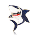 Alloy Enamel Shark Brooch Cartoon Unisex Coat Lapel Pin view 5