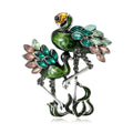 Alloy Retro Flamingo Brooch Pin For Sweaters And Coats view 1
