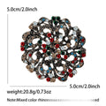 Alloy Hollow Flower Brooch Pin For Coats Suits And Apparel view 5