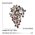 Alloy Rhinestone Brooch Pin For Suits Jackets And Coats view 5