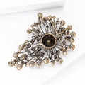 Alloy Rhinestone Brooch Pin For Suits Jackets And Coats view 4