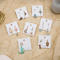 Enamel Cartoon Dinosaur Rocket Hot Air Balloon Rabbit Lollipop Asymmetric 925 Silver Needle Earrings view 1