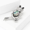 Alloy Shell Frog Brooch For Women Suit And Coat Decoration view 3