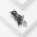 Alloy Abalone Shell Owl Brooch Pin For Versatile Fashion Styling view 2