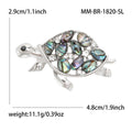Alloy Shell Turtle Brooch Pin For Men Suit Decoration view 5