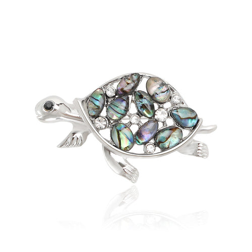 Alloy Shell Turtle Brooch Pin For Men Suit Decoration