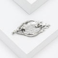 Alloy Abalone Shell Feather Brooch Pin For Women's Fashion Outfits view 4