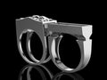 European Punk Skull Men's Ring Set, Creative Hidden Secret Compartment Ring Accessories view 4