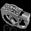 European Punk Skull Men's Ring Set, Creative Hidden Secret Compartment Ring Accessories view 3