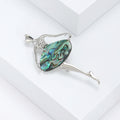Alloy Abalone Shell Dancing Girl Brooch For Fashion Apparel Accessories view 2