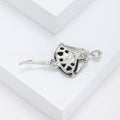 Alloy Abalone Shell Dancing Girl Brooch For Fashion Apparel Accessories view 4