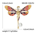 Alloy Enamel Angel Wing Brooch Pin For Simple Garment Decoration view 5