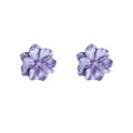 Korean Style Resin Gardenia Flower Stud Earrings With Silver Pins For Women view 5