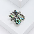 Alloy Abalone Shell Cat Brooch Pin For Animal Apparel Decoration view 2