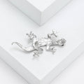 Alloy Abalone Shell Gecko Brooch For Womens Fashion Lapel Decoration view 3