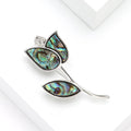 Premium Shell Rose Brooch Pin For Creative Clothing Decoration view 2