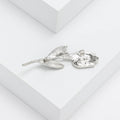 Alloy Shell Rose Flower Brooch Pin For Garment Decoration view 4