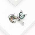 Alloy Shell Cat Brooch Pin For Fashion Clothing Accessories view 3