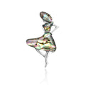 Vintage Alloy Abalone Shell Lady Dress Brooch Pin For Fashion Accessories view 1