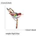 Alloy Enamel Bird Brooch Pin For Simple Women Lapel Accessories view 6