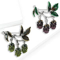 Alloy Mulberry Fruit Brooch Pin For Fresh Casual Apparel view 2
