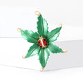 Alloy Enamel Ladybug Leaf Brooch For Handmade Fashion Accessories view 2