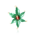Alloy Enamel Ladybug Leaf Brooch For Handmade Fashion Accessories view 1