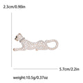 Alloy Enamel Leopard Brooch For Unisex Animal Apparel Decoration view 6
