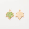 Enamel Maple Leaf Alloy Charm in 8 Pictured Options view 6