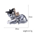 Alloy Rhinestone Cartoon Graduate Dog Brooch For Cute Apparel Decoration view 5