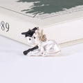 Alloy Rhinestone Cartoon Graduate Dog Brooch For Cute Apparel Decoration view 6