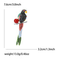 Alloy Rhinestone Parrot Brooch Pin For Women Suit Accessories view 6