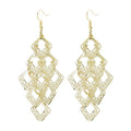 Hollow Multi Layer Metal Disc Geometric Tassel Earrings With Butterfly Matte Hoop Minimalist Style view 5