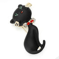 Alloy Enamel Cartoon Cat Brooch For Fashion Garment Accessories view 3