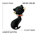 Alloy Enamel Cartoon Cat Brooch For Fashion Garment Accessories view 5