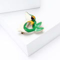 Alloy Enamel Green Dinosaur Brooch Cute Animal Lapel Pin view 3