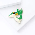 Alloy Enamel Green Dinosaur Brooch Cute Animal Lapel Pin view 4