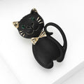 Alloy Black Cat Brooch For Fashion Animal Lapel Decoration view 3