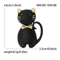 Alloy Black Cat Brooch For Fashion Animal Lapel Decoration view 5