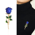 Alloy Elegant Rose Flower Brooch For Garment Lapel Decoration view 2