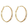 Alloy Metal C-Shaped Hoop Earrings With Silver Pin For Women Minimalist Geometric Trendy Style view 5