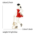 Alloy Enamel Elegant Lady Brooch For Fashion Collar And Clothing Fastening view 6
