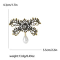 Alloy Pearl Bow Brooch For Women Clothing Accessories view 4