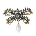 Alloy Pearl Bow Brooch For Women Clothing Accessories view 5