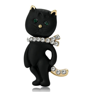 Alloy Cat Brooch Pin For Blazer Decoration And Closure