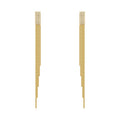 Trendy Light Luxury Alloy Geometric Rhinestone Long Tassel Drop Earrings With Silver Needle Posts view 5